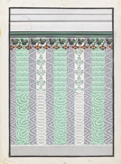 Design for a Wallpaper with Alternative Pattern by Unbekannt Unbekannt